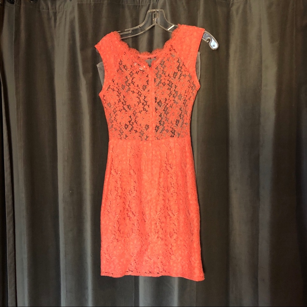 Dolce Vita coral lace dress - Picture 11 of 14